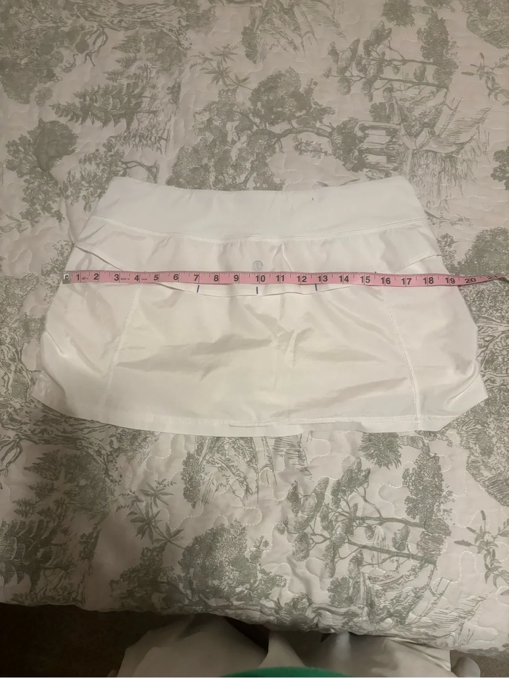 Vintage 2009 Lululemon sz 8 skirt skort white side ruche y2k retro athleisure